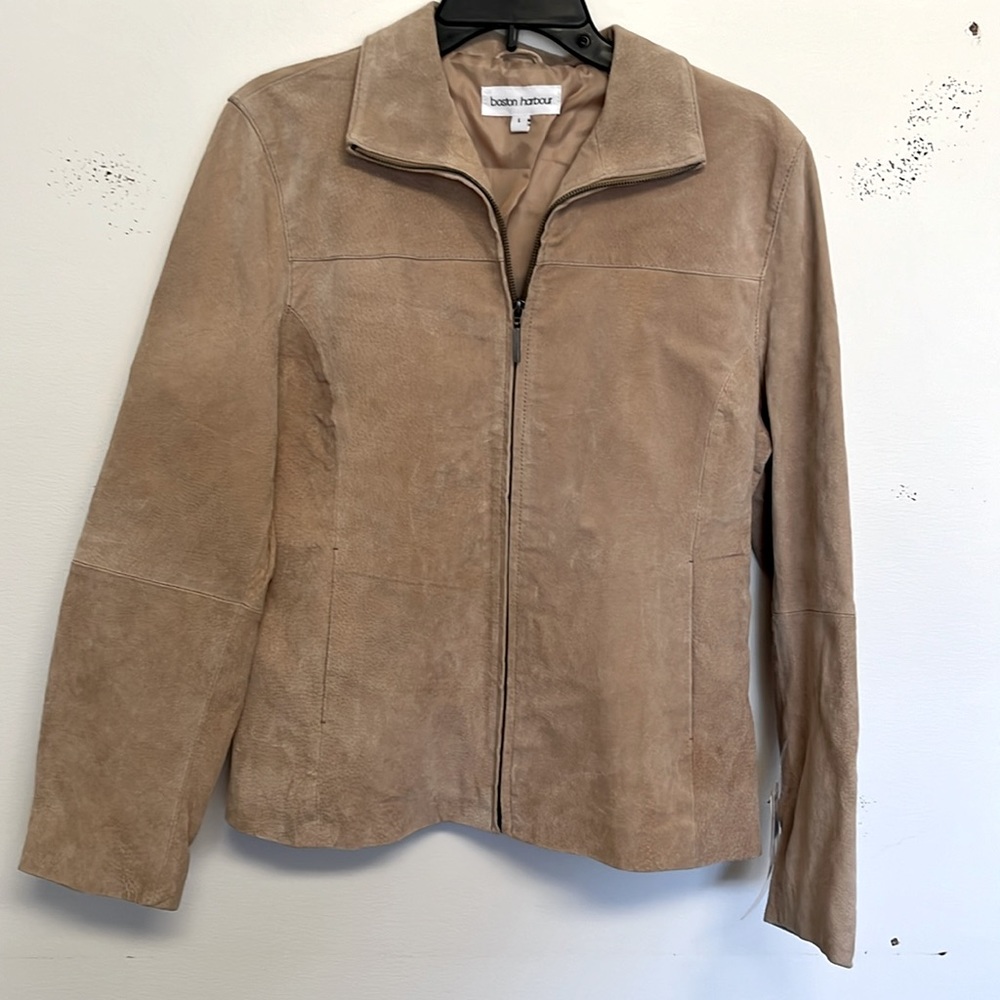 Boston harbour leather wear jacket